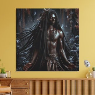 God of the Night: Nyoroan Canvas Print