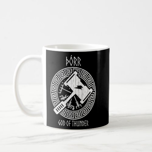 God Of Thunder Viking Nordic Gods Norse Mythology  Coffee Mug