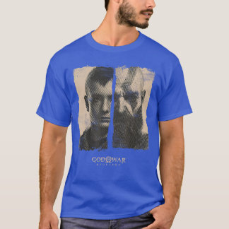 God of War Ragnarok Split Kratos and Atreus Video T-Shirt