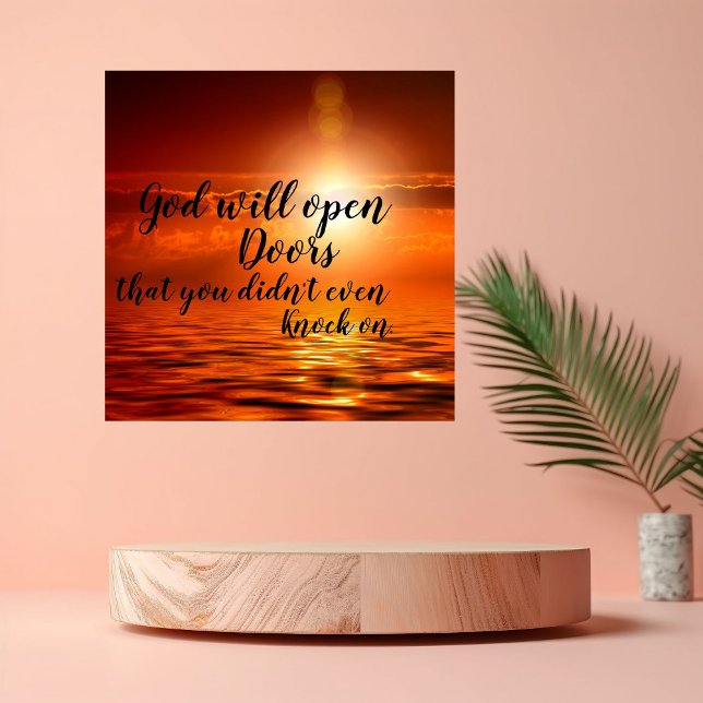 God Opens Doors Nobody Knocks On Art Acrylic (Creator Uploaded)
