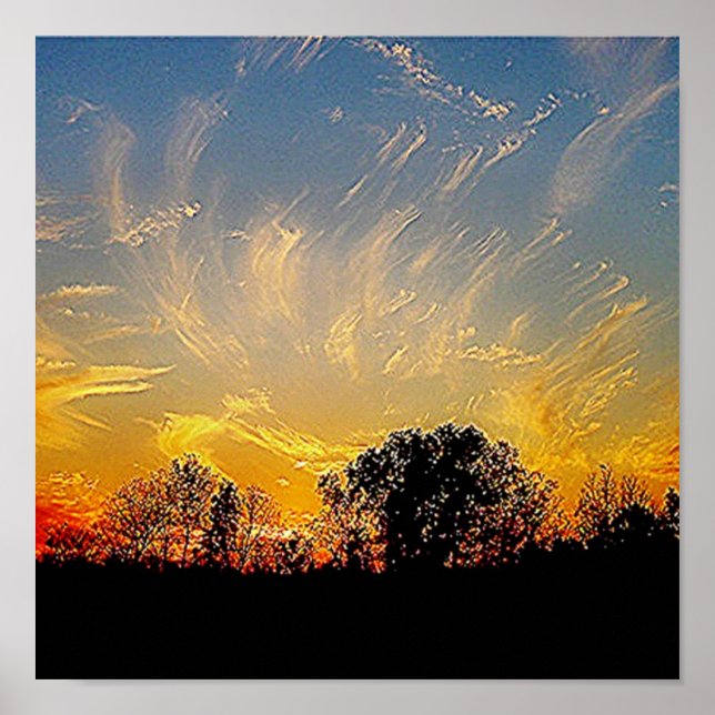 god paints the sky poster (Front)