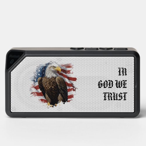  GOD Patriotic AP27 American Flag Bald Eagle Bluetooth Speaker