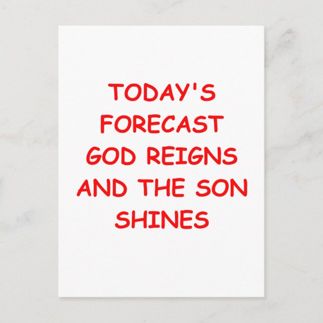 GOD POSTCARD (Front)