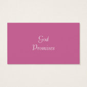 God Promises on Comfort (Back)