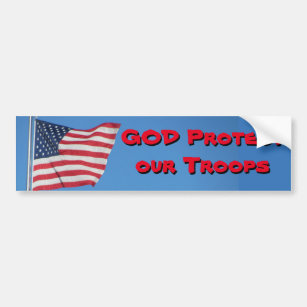 GOD Protect Our Troops! Bumper Sticker