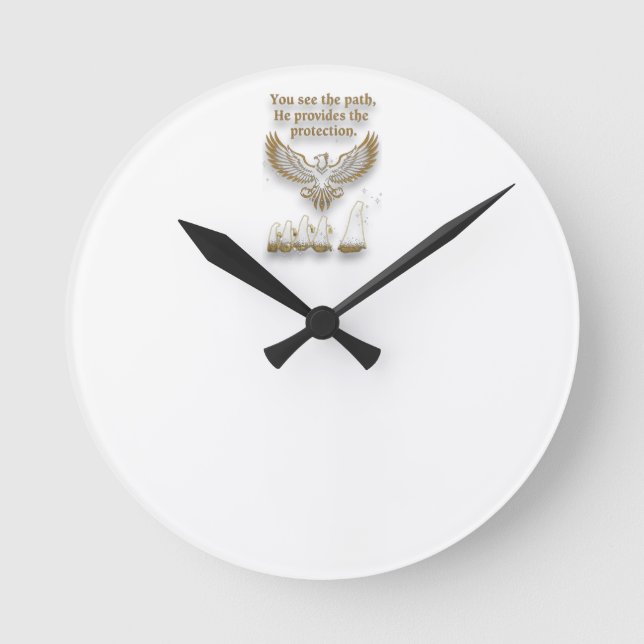 God protection round clock (Front)