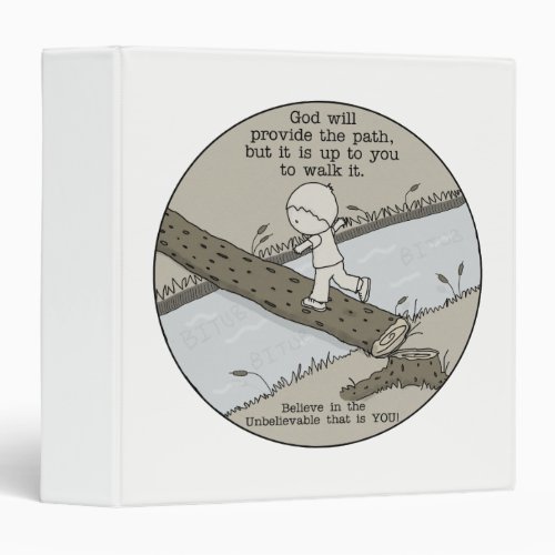 God Provides a Path 3 Ring Binder