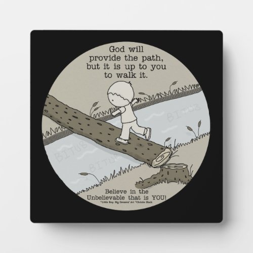 God Provides a Path Plaque