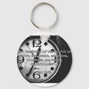 God Quotes: Gal 5:22 -- "Fruit of the Spirit" Keychain