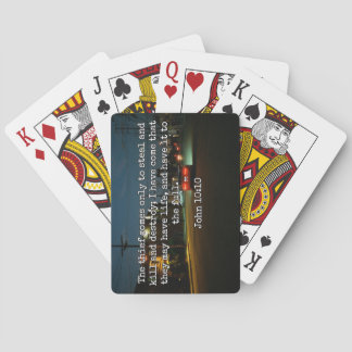 God Quotes: Phil 4:8 -- "Beware the Thief" Poker Cards
