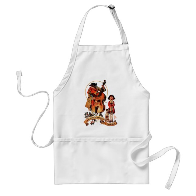 God Rest Ye Merrie Gentlemen Adult Apron (Front)