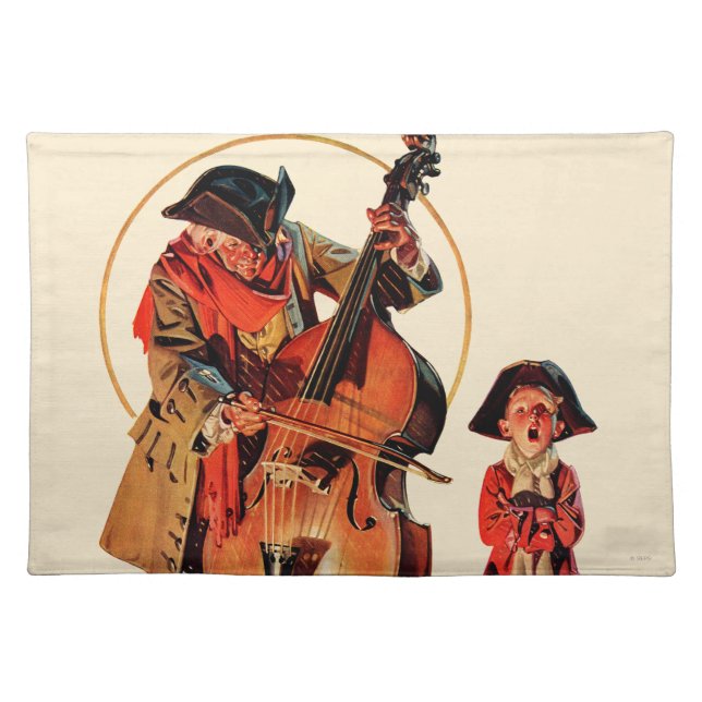 God Rest Ye Merrie Gentlemen Cloth Placemat (Front)
