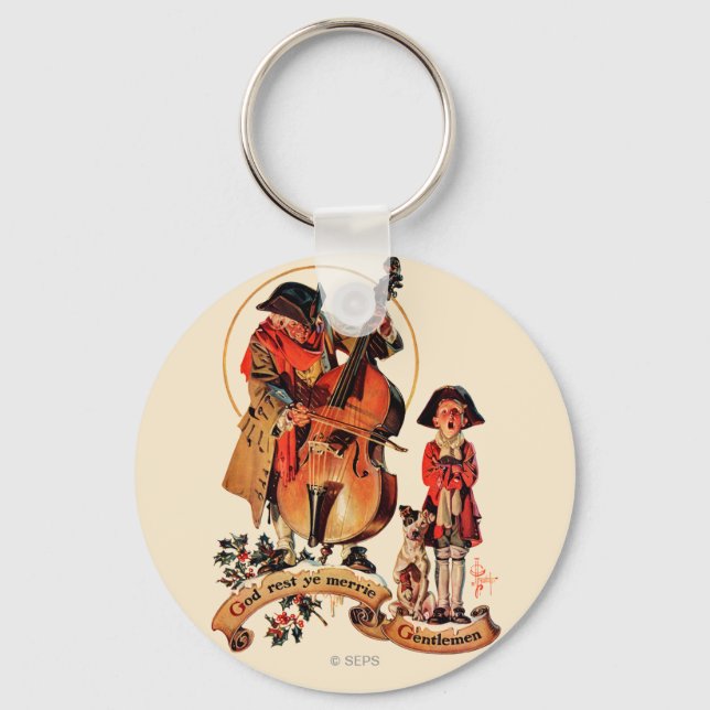 God Rest Ye Merrie Gentlemen Keychain (Front)