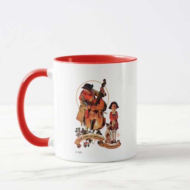 God Rest Ye Merrie Gentlemen Mug (Left)