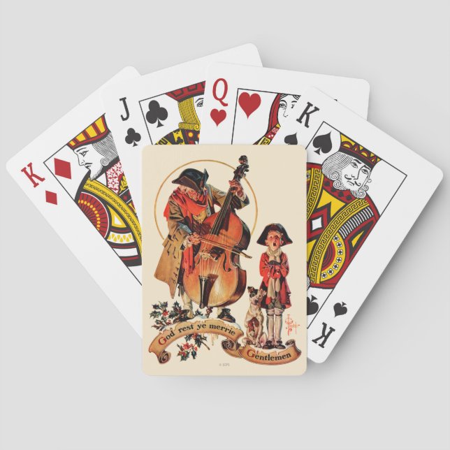 God Rest Ye Merrie Gentlemen Poker Cards (Back)