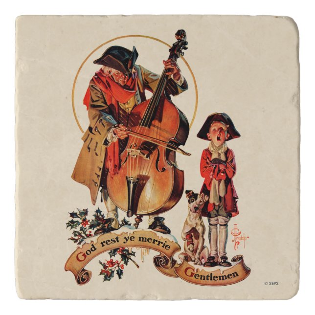 God Rest Ye Merrie Gentlemen Trivet (Front)