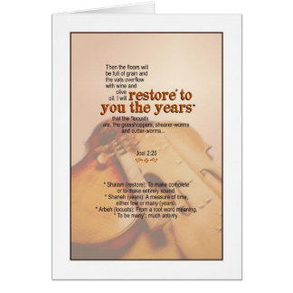 God Restores the Years - Joel 2:25