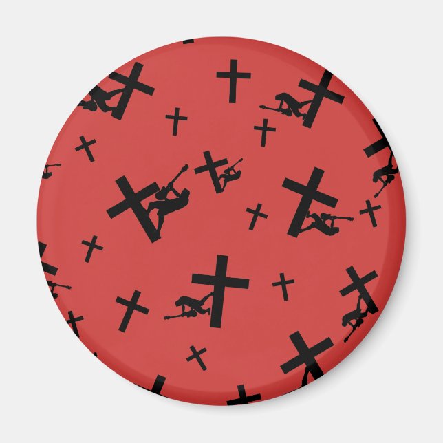 God Rocks - Christian Rock Gear Magnet (Front)