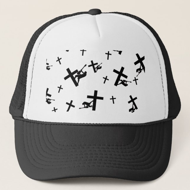 God Rocks - Christian Rock Gear Trucker Hat (Front)