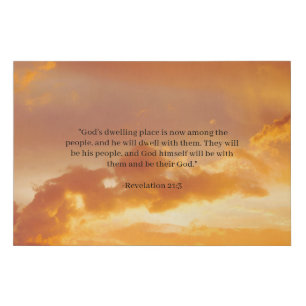 God’s dwelling place faux canvas print
