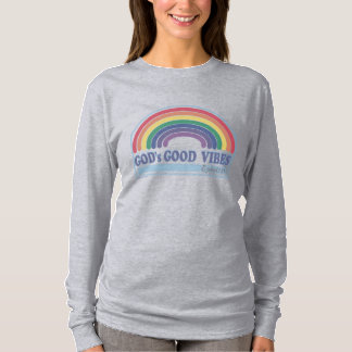 God’s Good Vibes Rainbow Long-Sleeve Women's Shirt