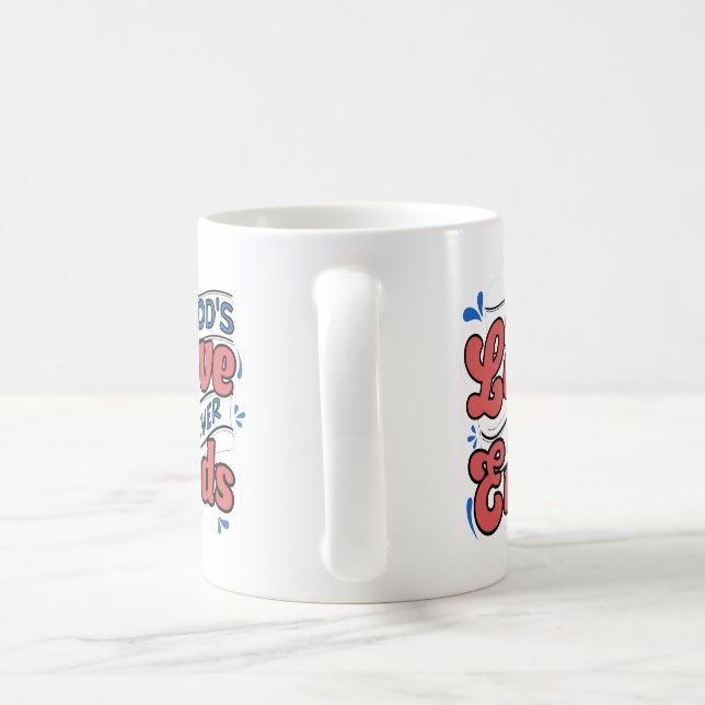 "God’s Love Never Ends Mug – (Handle)