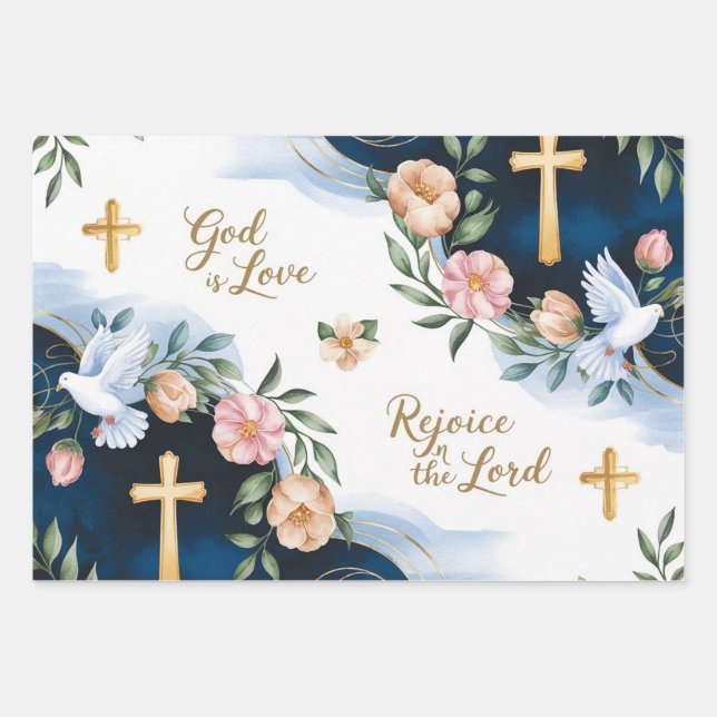 God’s Love  Wrapping Paper Sheets (Front)