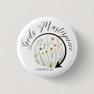 God’s Masterpiece Ephesians 2:10 Bible Verse Button