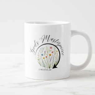God’s Masterpiece Ephesians 2:10 Bible Verse Giant Coffee Mug