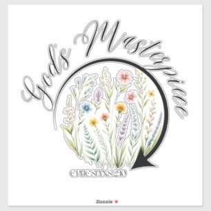 God’s Masterpiece Ephesians 2:10 Bible Verse Sticker
