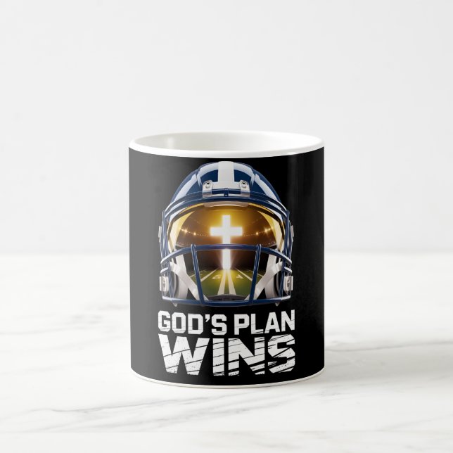 God’s Plan Football Helmet Morphing Mug (Center)