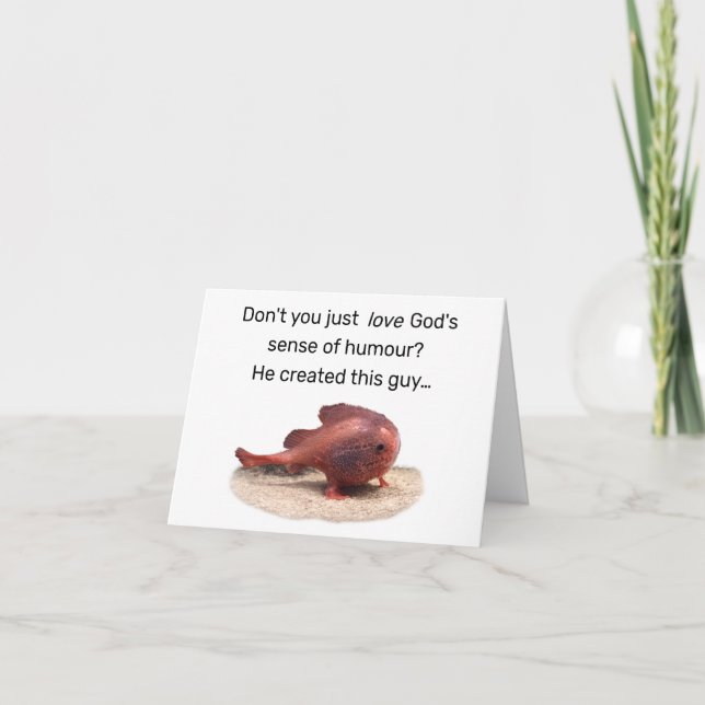God’s Quirky Creation Thank You Card (Front)