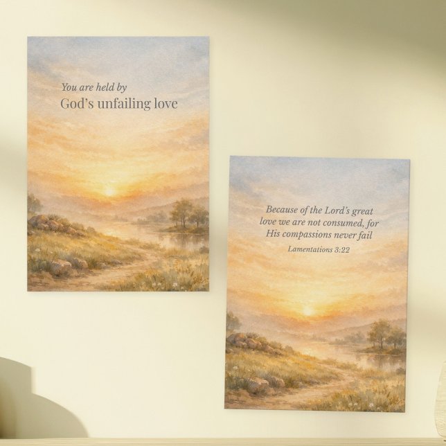 God’s Unfailing Love Christian Encouragement Note Card (Creator Uploaded)