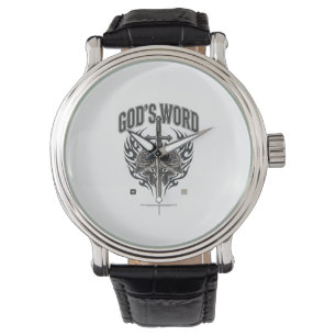 God’s Word Sword & Roses Vintage Christian Watch