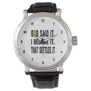God Said It! Yellow Flower Watch