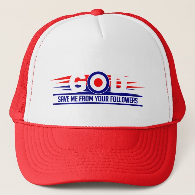 GOD SAVE ME hat - choose color (Front)