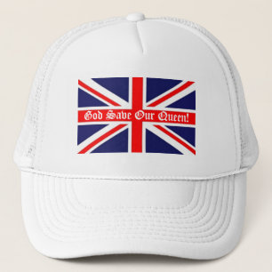 God Save Our Queen!-Union Jack Trucker Hat