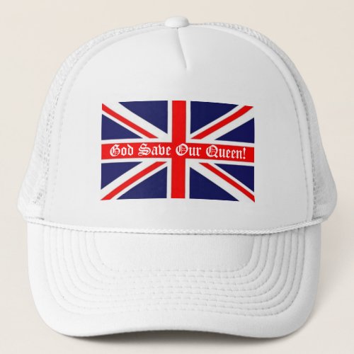 God Save Our Queen_Union Jack Trucker Hat