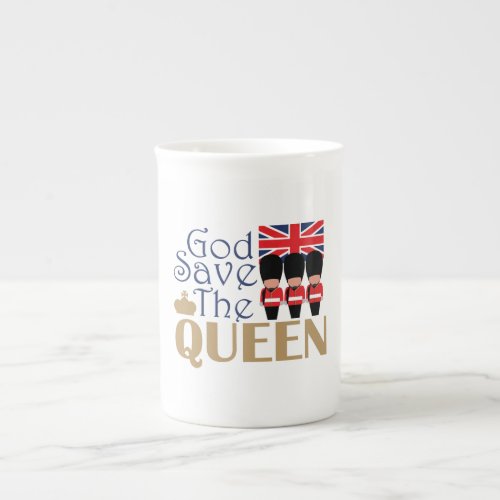 God Save Queen Bone China Mug