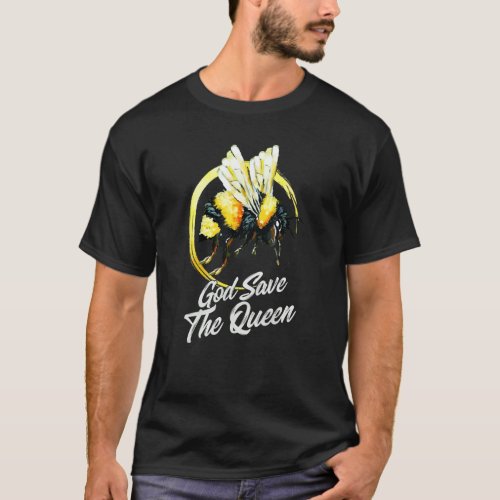 God Save The Bees Beekeeper Hives Honey Apiary Api T_Shirt