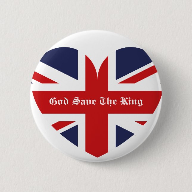 God save the King / British Flag Button (Front)