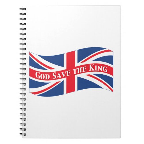 God Save the King with Union Jack Notebook