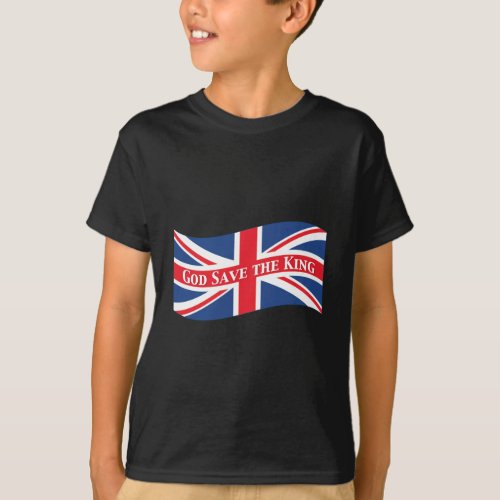 God Save the King with Union Jack T_Shirt