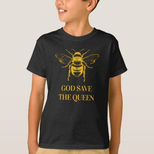  God Save The Queen Environmental Beekeeper Bees T_Shirt