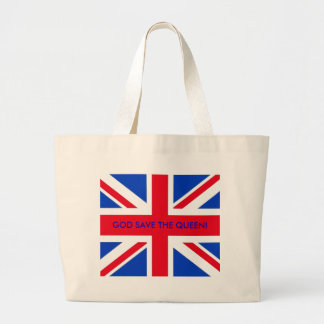 GOD SAVE THE QUEEN! LARGE TOTE BAG
