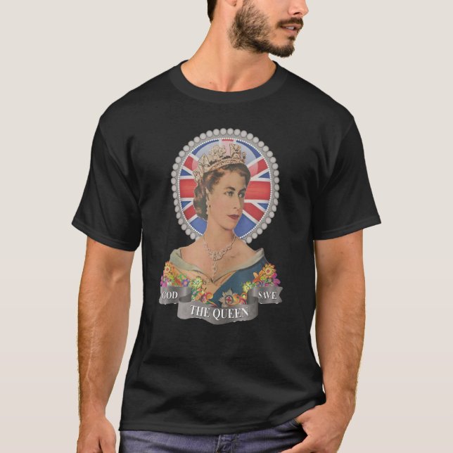God Save The Queen Love Live The Queen Birthday Pr T-Shirt (Front)