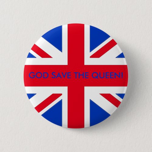 GOD SAVE THE QUEEN PINBACK BUTTON