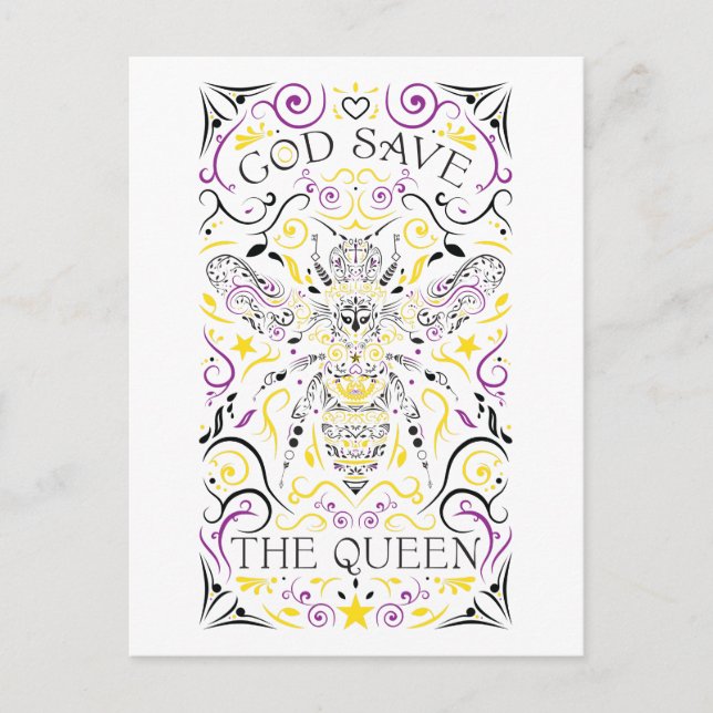god save the queen postcard (Front)