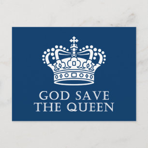 God Save The Queen Postcard