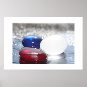 God Save The Queen sea Glass Poster